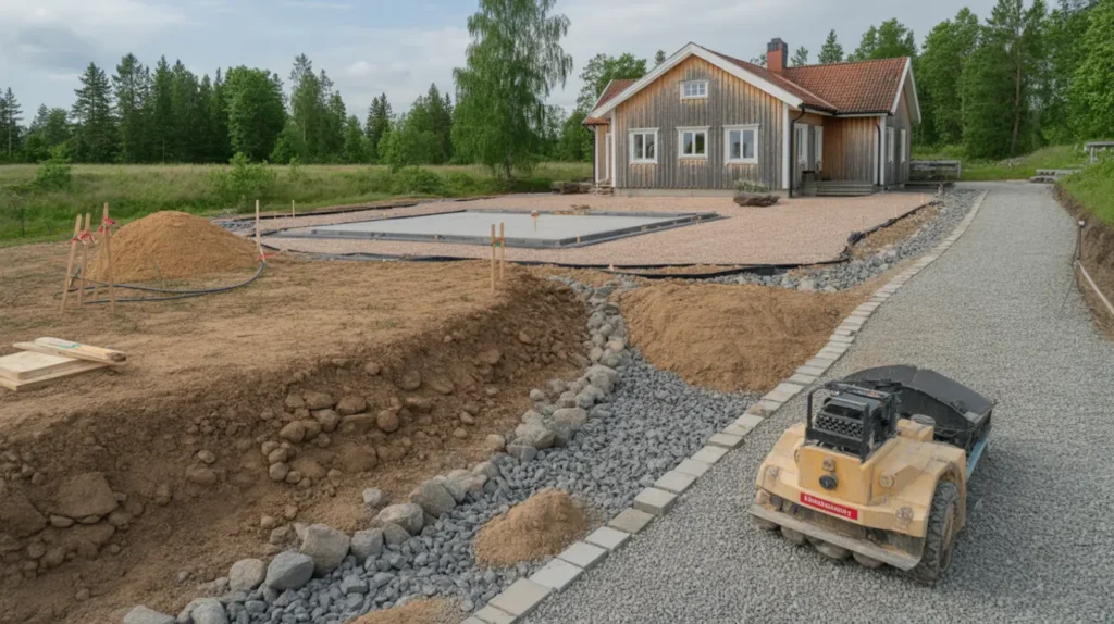 markarbete p villatomt komplett guide fr n grovschakt till finplanering undvik dubbelschakt och on diga kostnader