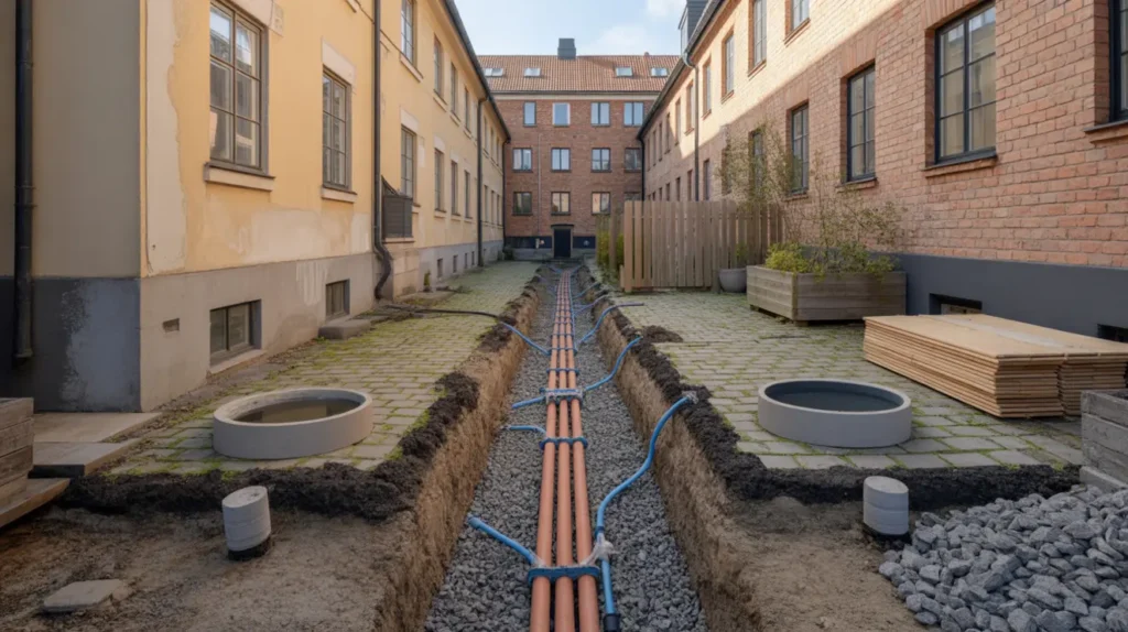 nyinstallation av vatten och avlopp t bostadsr ttsf rening i m llev ngen sk ne